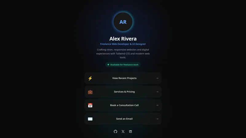 Personal Link Tree & Bio Preview