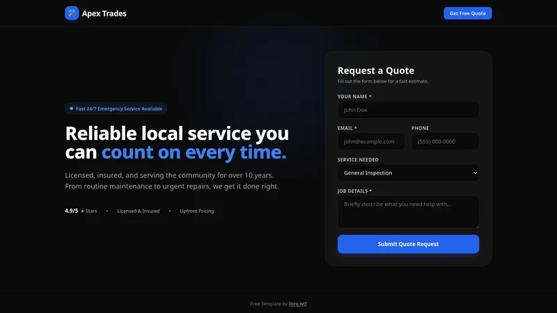 Local Trades & Services Preview